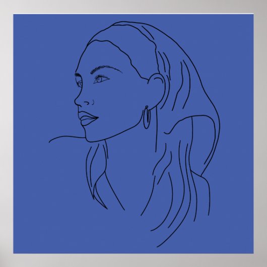 Vrouw met sjaal poster (Voorkant)