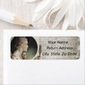  vrouw met spiegel Personaliseer Adres Etiket (Insitu)