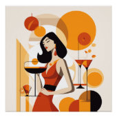 vrouw met staart perfect poster (Voorkant)