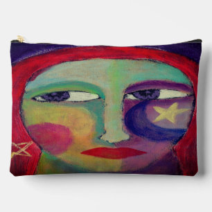 Vrouw met sterren Abstracte kunst Etui