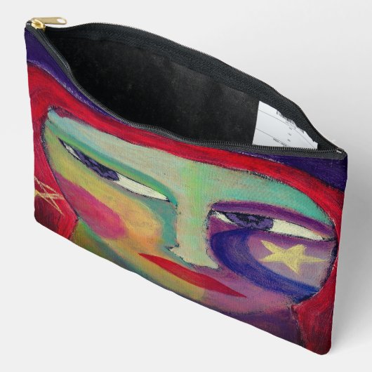 Vrouw met sterren Abstracte kunst Etui (Open)