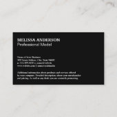 Vrouw met stromend haar | Natuurlijke bloemen Visitekaartje (Achterkant)