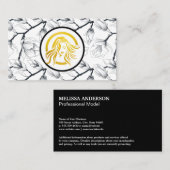 Vrouw met stromend haar | Natuurlijke bloemen Visitekaartje (Voorkant / Achterkant)