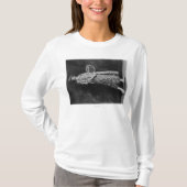 Vrouw met Tennis Racket-foto T-shirt (Voorkant)