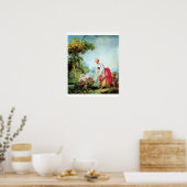 VROUW MET TWEE KINDEREN POSTER (Keuken)