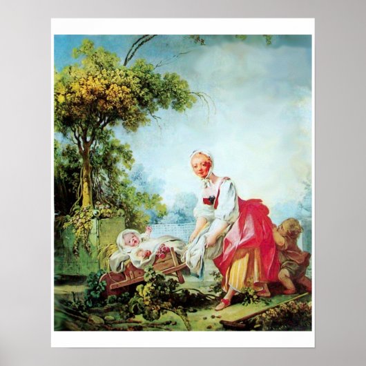 VROUW MET TWEE KINDEREN POSTER (Voorkant)