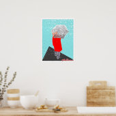 Vrouw met Umbrella Poster (Keuken)