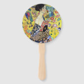 Vrouw met ventilator door Gustav Klimt Handwaaier (Achterkant)