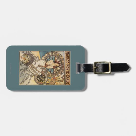 Vrouw met veren - PLM-treinreisposter Bagagelabel (Voorkant horizontaal)