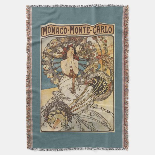 Vrouw met veren - PLM-treinreisposter Deken (Voorkant Verticaal)