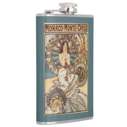 Vrouw met veren - PLM-treinreisposter Heupfles (Rechts)