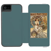 Vrouw met veren - PLM-treinreisposter Incipio iPhone Portemonnee Hoesje (Agenda Open)