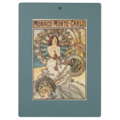 Vrouw met veren - PLM-treinreisposter Klembord (Achterkant)