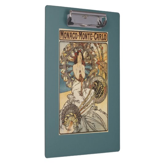 Vrouw met veren - PLM-treinreisposter Klembord (Rechts)