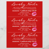  vrouw met verkoopbrochure Specials Flyer (Achterkant)