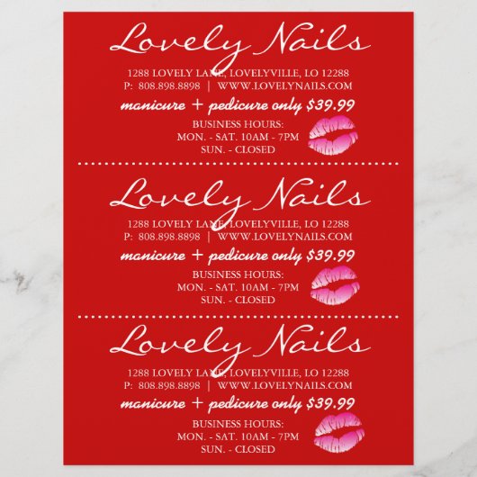  vrouw met verkoopbrochure Specials Flyer (Achterkant)