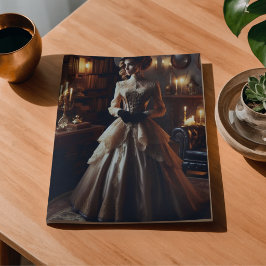 Vrouw met Victoriaanse vintage mysterieuze elegant Tissuepapier