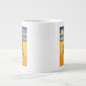 Vrouw met vis grote koffiekop (Voorkant)
