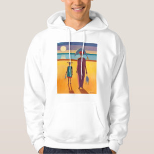 Vrouw met vis hoodie
