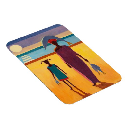 Vrouw met vis magneet (Rechterzijde)