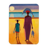 Vrouw met vis magneet (Verticaal)