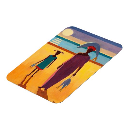 Vrouw met vis magneet (Linkerzijde)