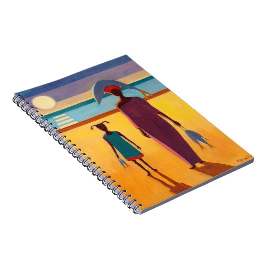 Vrouw met vis notitieboek (Rechterzijde)