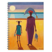 Vrouw met vis notitieboek (Voorkant)