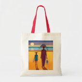 Vrouw met vis tote bag (Voorkant)
