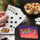 Vrouw met vlindervleugels Helder en Kleurrijk Pokerkaarten (Insitu)