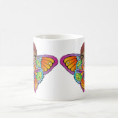 Vrouw met vlindervleugels koffiemok (Center)