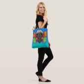 Vrouw met vlindervleugels tote bag (Op model)