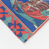 Vrouw met voetgangers Kunst nieuwe  kunst Fleece Deken (Hoek)