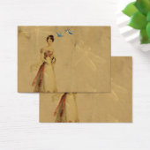  vrouw met vogels en libellen visitekaartjes (Bureau)