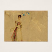  vrouw met vogels en libellen visitekaartjes (Achterkant)