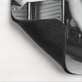 Vrouw met vuurhaard B&W Muismat (Hoek)