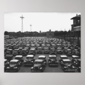 Vrouw met vuurhaard B&W Poster (Voorkant)