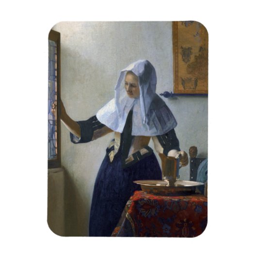 Vrouw met Water Jug Johannes Vermeer Magneet (Verticaal)