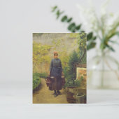 Vrouw met waterkans briefkaart (Staand voorkant)