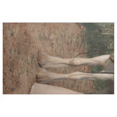 Vrouw met wit paard - LG Print Stof (Fat Quarter)