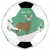 Vrouw met witte zijde, bruin, dunne pine, sneeuwgr voetbal (Voorkant)