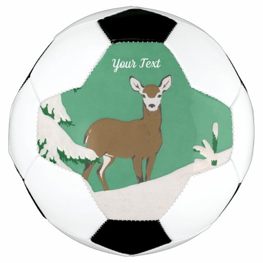 Vrouw met witte zijde, bruin, dunne pine, sneeuwgr voetbal (Voorkant)