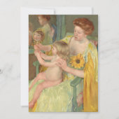 Vrouw met zonnebloem | Mary Cassatt (Voorkant)