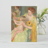 Vrouw met zonnebloem | Mary Cassatt (Staand voorkant)