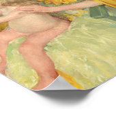 Vrouw met zonnebloem | Mary Cassatt Poster (Hoek)