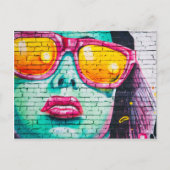 Vrouw met zonnebrillen (Verenigd Koninkrijk) Brief Briefkaart (Voorkant)