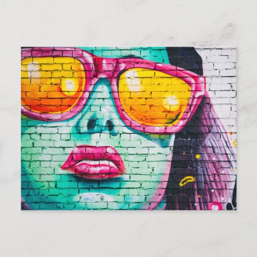 Vrouw met zonnebrillen (Verenigd Koninkrijk) Brief Briefkaart (Voorkant)