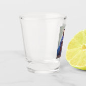 Vrouw met zwart Panter Shot Glass Glas (Links)