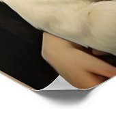 vrouw met zwarte en witte katten poster (Hoek)