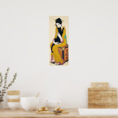 Vrouw met zwarte kat, Yumeji Takehisa Poster (Keuken)
